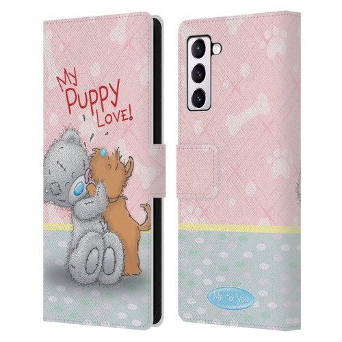 Me To You Classic Tatty Teddy Dog Pet Leather Book Wallet Case Cover For Samsung Galaxy S21+ 5G