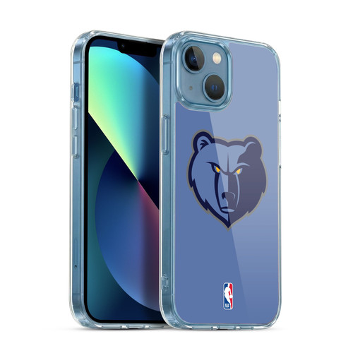 NBA Memphis Grizzlies Logo Light Blue Soft Gel Case for Apple iPhone 13 Mini & MagSafe