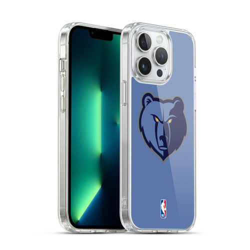 NBA Memphis Grizzlies Logo Light Blue Soft Gel Case for Apple iPhone 13 Pro Max & MagSafe