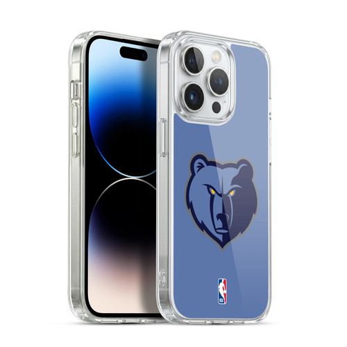 NBA Memphis Grizzlies Logo Light Blue Soft Gel Case for Apple iPhone 13 Pro & MagSafe