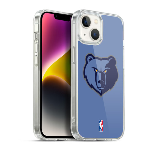 NBA Memphis Grizzlies Logo Light Blue Soft Gel Case for Apple iPhone 14