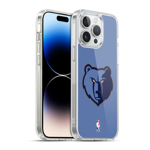 NBA Memphis Grizzlies Logo Light Blue Soft Gel Case for Apple iPhone 14 Pro Max & MagSafe