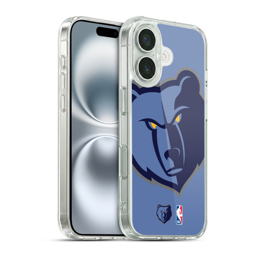 NBA Memphis Grizzlies Logo Oversized Soft Gel Case for Apple iPhone 16 & MagSafe