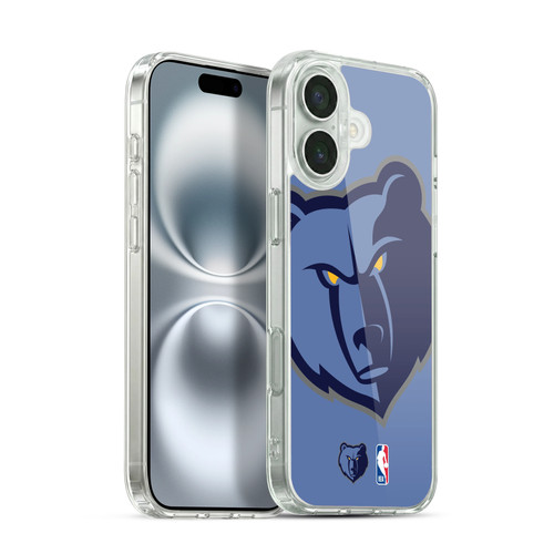 NBA Memphis Grizzlies Logo Oversized Soft Gel Case for Apple iPhone 16 Plus & MagSafe