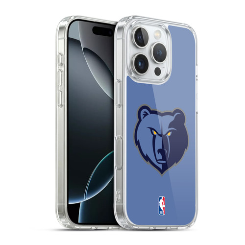 NBA Memphis Grizzlies Logo Light Blue Soft Gel Case for Apple iPhone 16 Pro & MagSafe