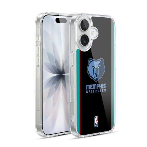 NBA Memphis Grizzlies Logo Black Design Soft Gel Case for Apple iPhone 17