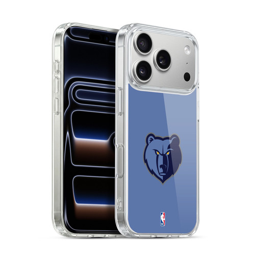 NBA Memphis Grizzlies Logo Light Blue Soft Gel Case for Apple iPhone 17 Pro