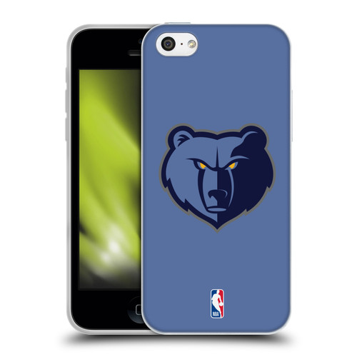 NBA Memphis Grizzlies Logo Light Blue Soft Gel Case for Apple iPhone 5c