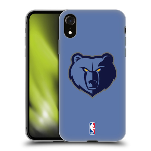 NBA Memphis Grizzlies Logo Light Blue Soft Gel Case for Apple iPhone XR