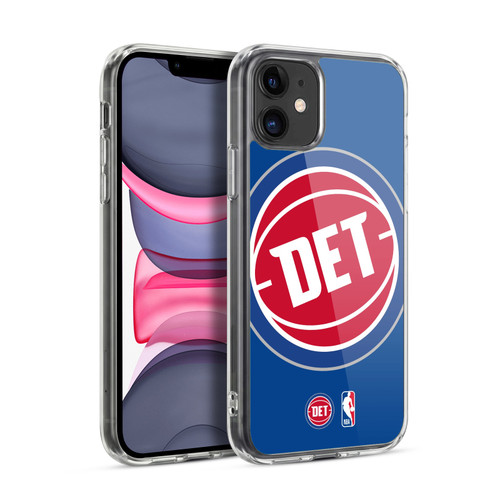 NBA Detroit Pistons Logo Oversized Soft Gel Case for Apple iPhone 11