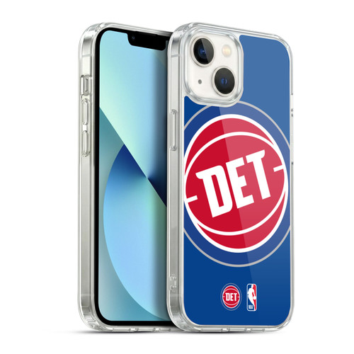 NBA Detroit Pistons Logo Oversized Soft Gel Case for Apple iPhone 13