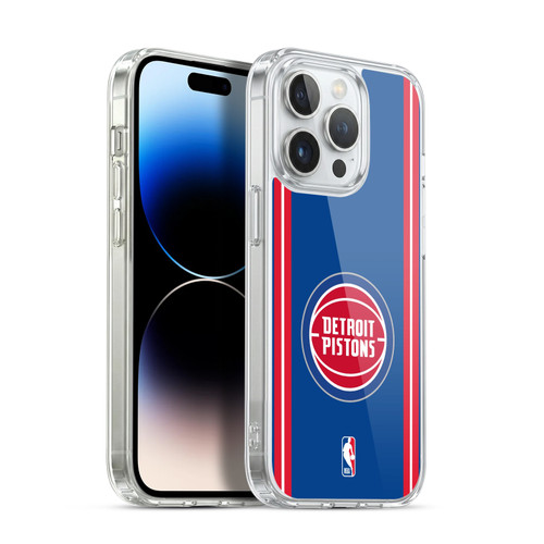 NBA Detroit Pistons Logo Blue Design Soft Gel Case for Apple iPhone 13 Pro & MagSafe