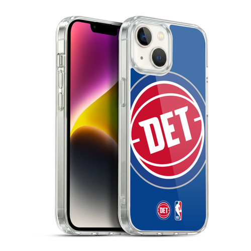 NBA Detroit Pistons Logo Oversized Soft Gel Case for Apple iPhone 14