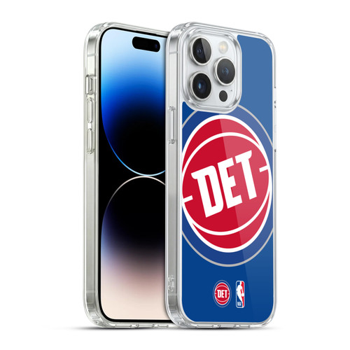NBA Detroit Pistons Logo Oversized Soft Gel Case for Apple iPhone 14 Pro Max & MagSafe