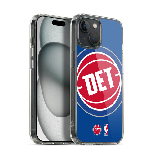 NBA Detroit Pistons Logo Oversized Soft Gel Case for Apple iPhone 15 & MagSafe