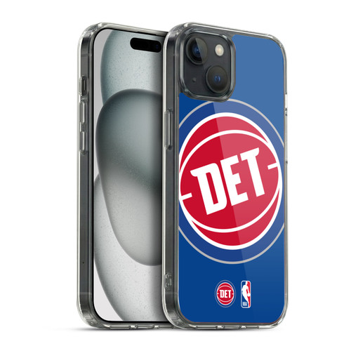 NBA Detroit Pistons Logo Oversized Soft Gel Case for Apple iPhone 15 Plus & MagSafe