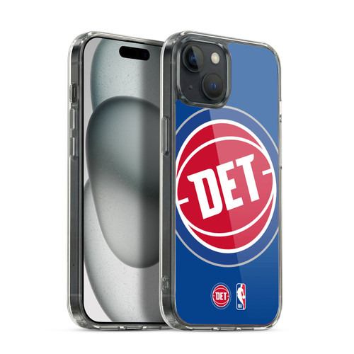 NBA Detroit Pistons Logo Oversized Soft Gel Case for Apple iPhone 15 Plus & MagSafe