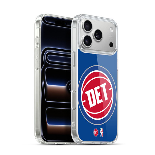 NBA Detroit Pistons Logo Oversized Soft Gel Case for Apple iPhone 17 Pro Max