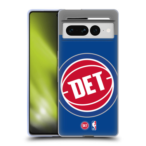 NBA Detroit Pistons Logo Oversized Soft Gel Case for Google Pixel 7 Pro