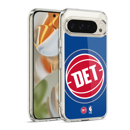 NBA Detroit Pistons Logo Oversized Soft Gel Case for Google Pixel 9 / Pixel 9 Pro