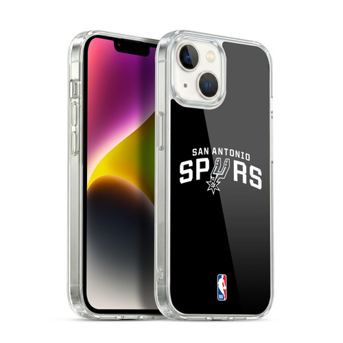 NBA San Antonio Spurs Logo Black Soft Gel Case for Apple iPhone 14