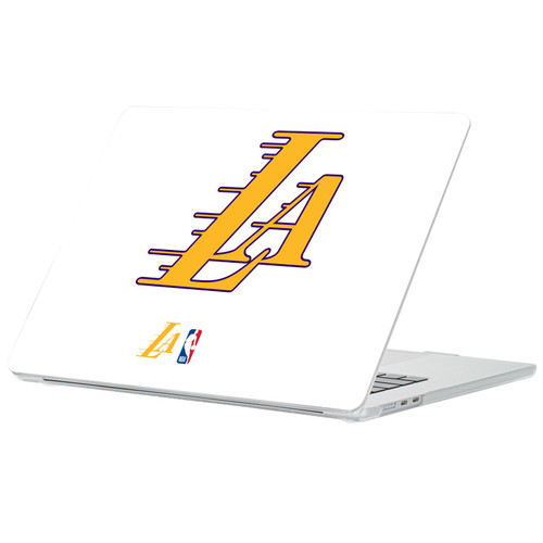 NBA Los Angeles Lakers Logo Purple Yellow Text Clear Hard Crystal Armour Laptop Case for Apple MacBook Air 13.6" A2681/A3113/A3240/A3449 2022/2024/2025/2026