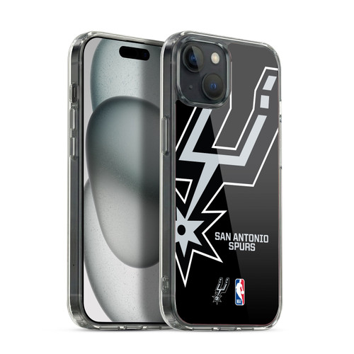 NBA San Antonio Spurs Logo Oversized Soft Gel Case for Apple iPhone 15 Plus & MagSafe