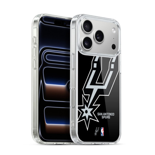 NBA San Antonio Spurs Logo Oversized Soft Gel Case for Apple iPhone 17 Pro