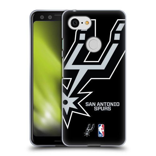 NBA San Antonio Spurs Logo Oversized Soft Gel Case for Google Pixel 3