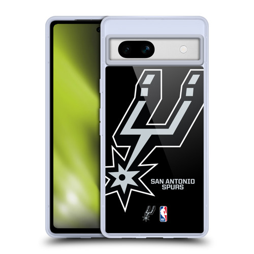 NBA San Antonio Spurs Logo Oversized Soft Gel Case for Google Pixel 7a
