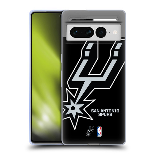 NBA San Antonio Spurs Logo Oversized Soft Gel Case for Google Pixel 7 Pro