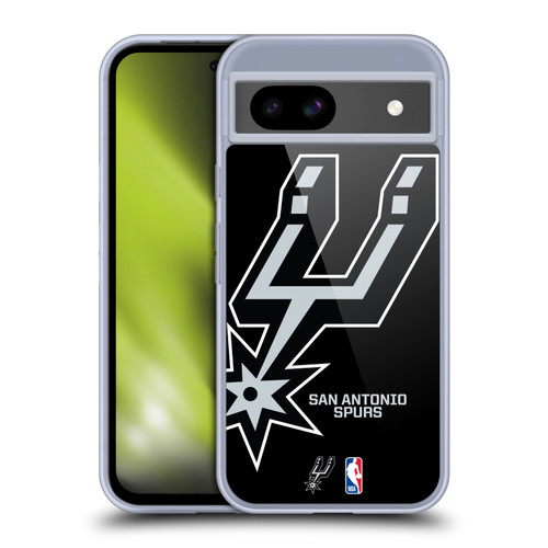 NBA San Antonio Spurs Logo Oversized Soft Gel Case for Google Pixel 8a