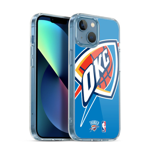NBA Oklahoma City Thunder Logo Oversized Soft Gel Case for Apple iPhone 13 Mini & MagSafe