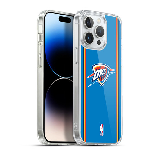 NBA Oklahoma City Thunder Logo Blue Design Soft Gel Case for Apple iPhone 13 Pro Max & MagSafe