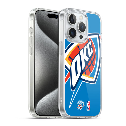 NBA Oklahoma City Thunder Logo Oversized Soft Gel Case for Apple iPhone 15 Pro & MagSafe
