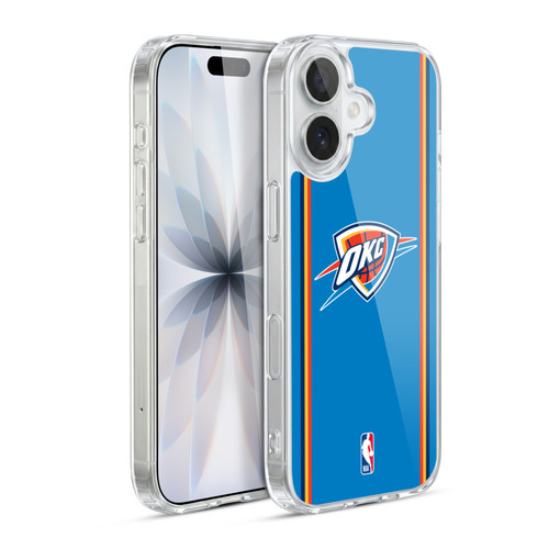 NBA Oklahoma City Thunder Logo Blue Design Soft Gel Case for Apple iPhone 17