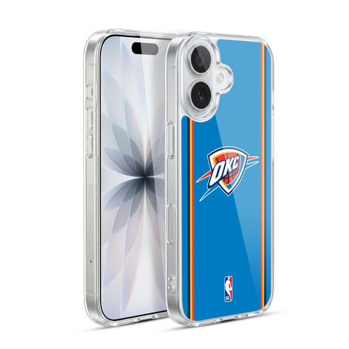 NBA Oklahoma City Thunder Logo Blue Design Soft Gel Case for Apple iPhone 17