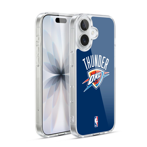 NBA Oklahoma City Thunder Logo Navy Blue Soft Gel Case for Apple iPhone 17