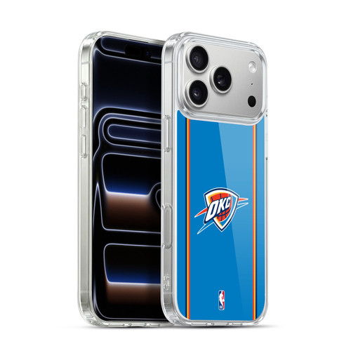NBA Oklahoma City Thunder Logo Blue Design Soft Gel Case for Apple iPhone 17 Pro Max