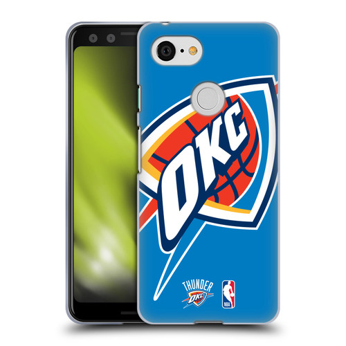 NBA Oklahoma City Thunder Logo Oversized Soft Gel Case for Google Pixel 3