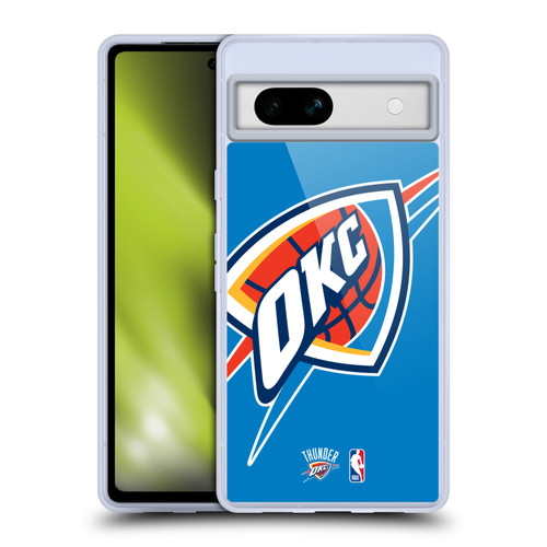 NBA Oklahoma City Thunder Logo Oversized Soft Gel Case for Google Pixel 7a