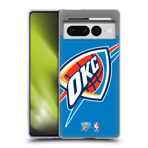 NBA Oklahoma City Thunder Logo Oversized Soft Gel Case for Google Pixel 7 Pro