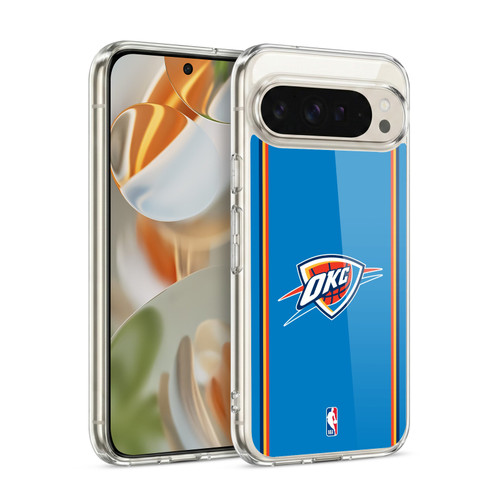 NBA Oklahoma City Thunder Logo Blue Design Soft Gel Case for Google Pixel 9 / Pixel 9 Pro