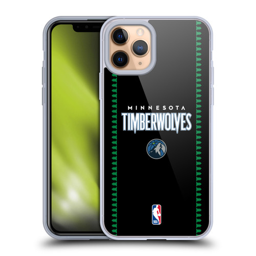 NBA Minnesota Timberwolves Logo Retro Design Soft Gel Case for Apple iPhone 11 Pro & MagSafe