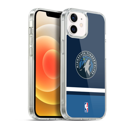 NBA Minnesota Timberwolves Logo Navy Design Soft Gel Case for Apple iPhone 12 / iPhone 12 Pro & MagSafe