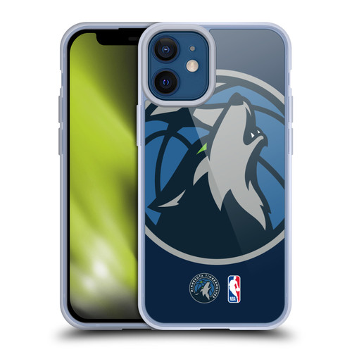 NBA Minnesota Timberwolves Logo Oversized Soft Gel Case for Apple iPhone 12 Mini & MagSafe