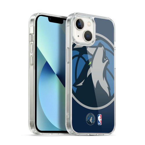 NBA Minnesota Timberwolves Logo Oversized Soft Gel Case for Apple iPhone 13