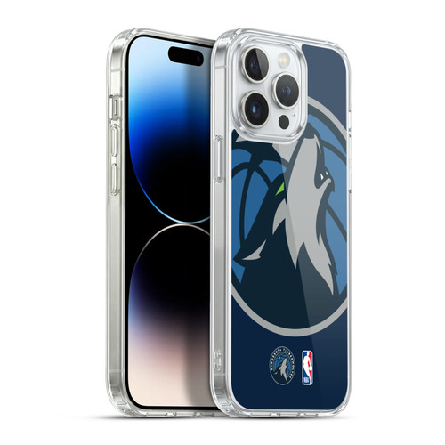 NBA Minnesota Timberwolves Logo Oversized Soft Gel Case for Apple iPhone 13 Pro Max & MagSafe