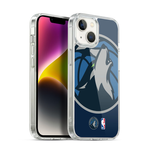 NBA Minnesota Timberwolves Logo Oversized Soft Gel Case for Apple iPhone 14