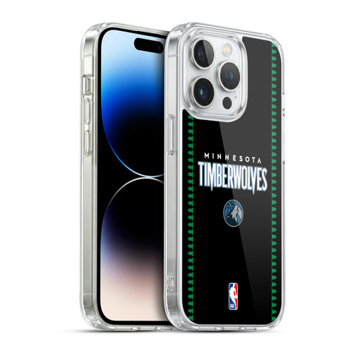 NBA Minnesota Timberwolves Logo Retro Design Soft Gel Case for Apple iPhone 14 Pro & MagSafe